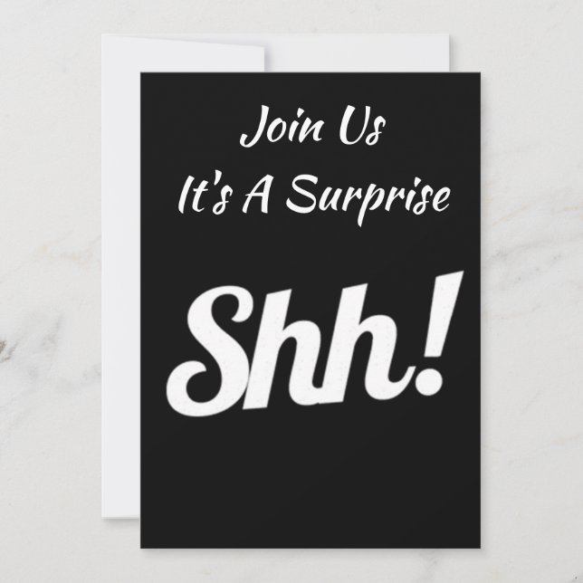 REJOINTES-NOUS ***C'EST UNE SURPRISE*** INVITATION (Devant)