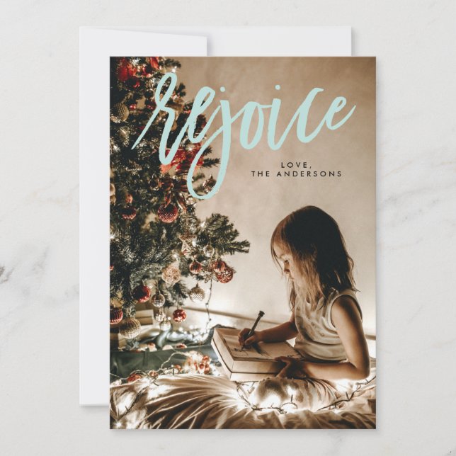 Réjouissez de fêtes religieuses Carte photo de vac (Devant)