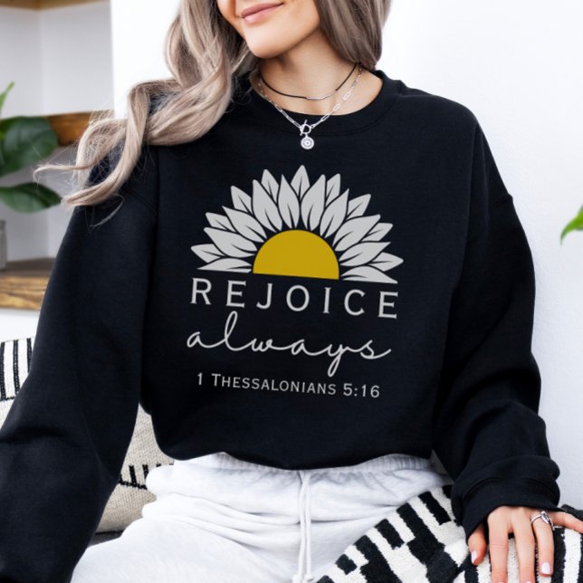 Réjouissez toujours la Sweatshirt chrétienne des f (Créateur téléchargé)