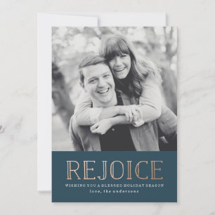 Réjouissez-vous Carte de vœux photo de vacances