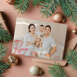 Réjouissez-vous des Bénédictions de Noël Carte pho