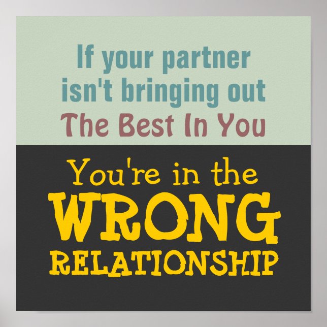RELATION INADÉQUATE ~ Poster / Imprimer (Devant)