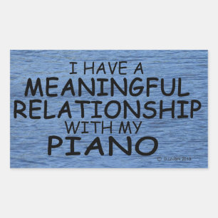 Relation significative Piano Sticker Rectangulaire