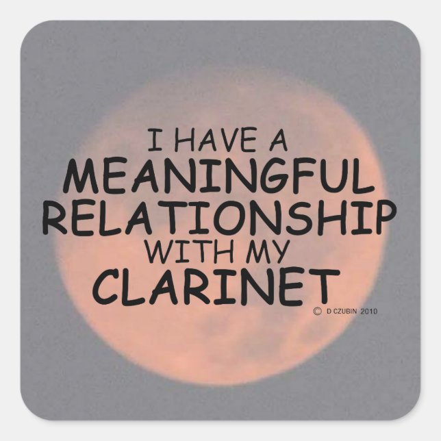 Relation significative Sticker Carré Clarinet (Devant)