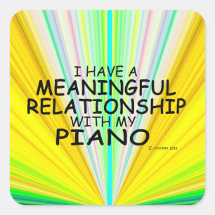 Relation significative Sticker Carré de piano