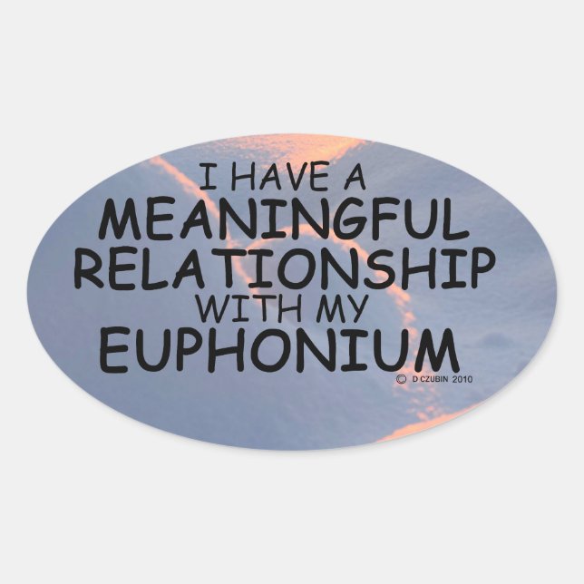 Relation significative Sticker Euphonium Oval (Devant)