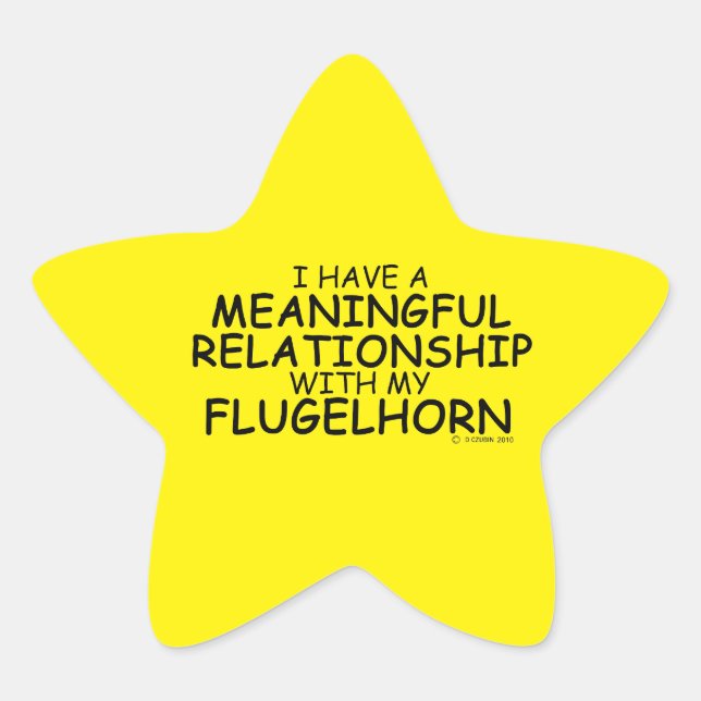 Relation significative Sticker Flugelhorn Star (Devant)