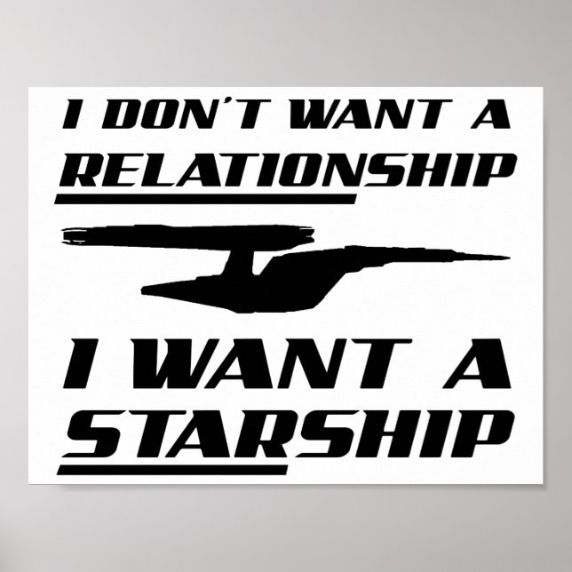 Relation Starship Funny Poster (Devant)