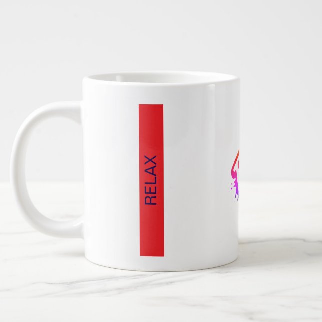 Relax Giant Café Mug (Gauche)