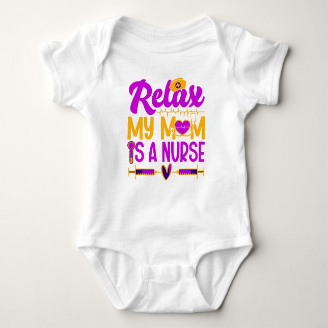 Relax, ma maman est une infirmière Body bébé – Jol (Devant)