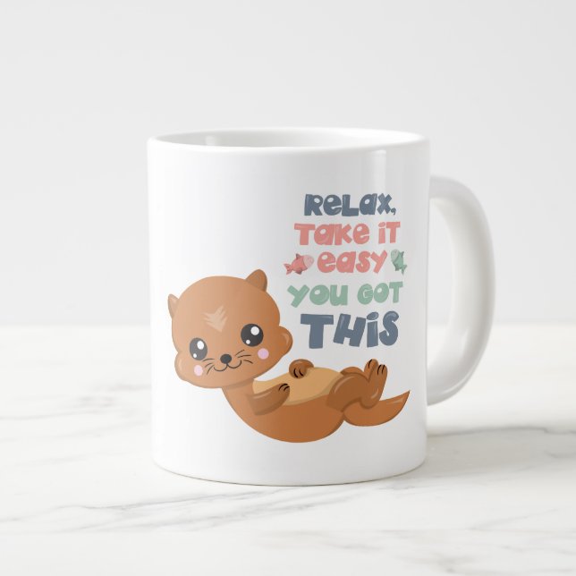 Relax -Otter -Jumbo Mug (Devant droit)