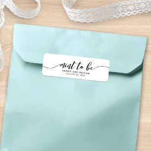 Relax Script Mint to Be Wedding Favor Étiquette