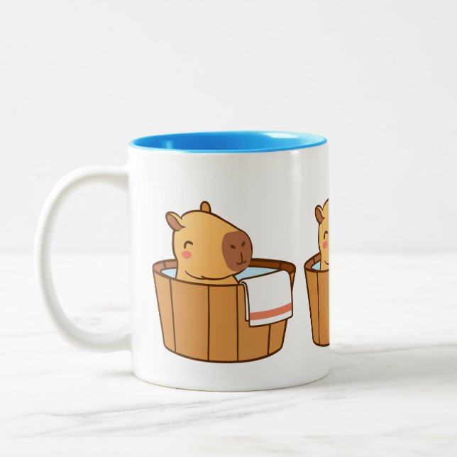 Relaxant Capybara Mug | Vibes de refroidissement C (Gauche)