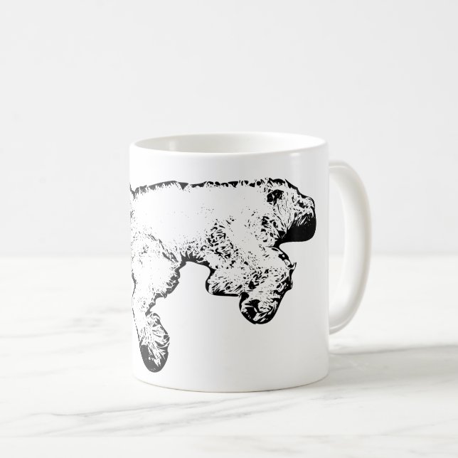 Relaxed Spinone Ink Art Coffee Mug (Devant droit)