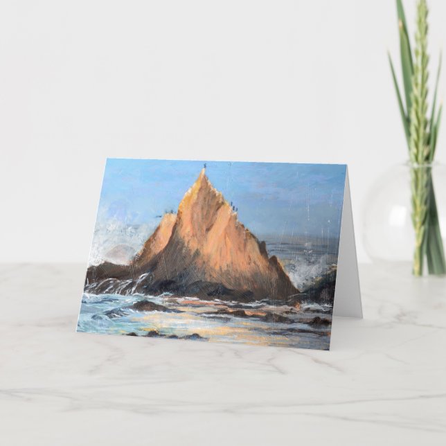 Rélections Sharkfin à la carte de voeux de plage d (Devant)