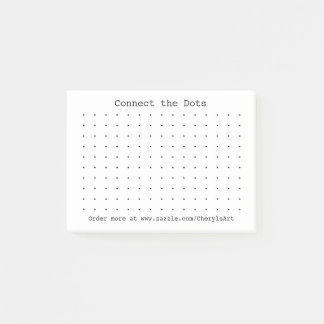 Reliez le jeu de points sur des notes de post-it