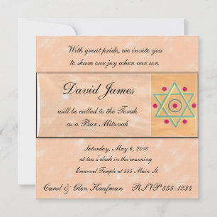 Religieux, Bar Mitzvah, Invitation Bat mitzvah
