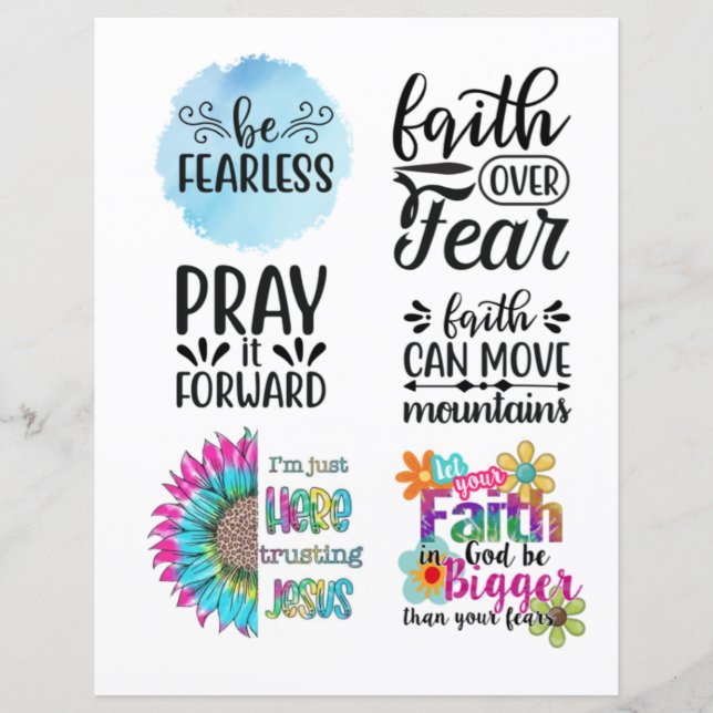 Religieux Christian Jesus cite pour vision board (Devant)