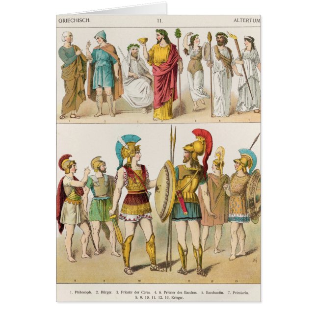 Religieux grecs et les militaires s'habillent (Devant)