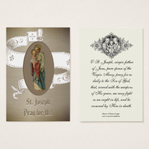 Religieux Saint Joseph Catholique Prière Carte Sai