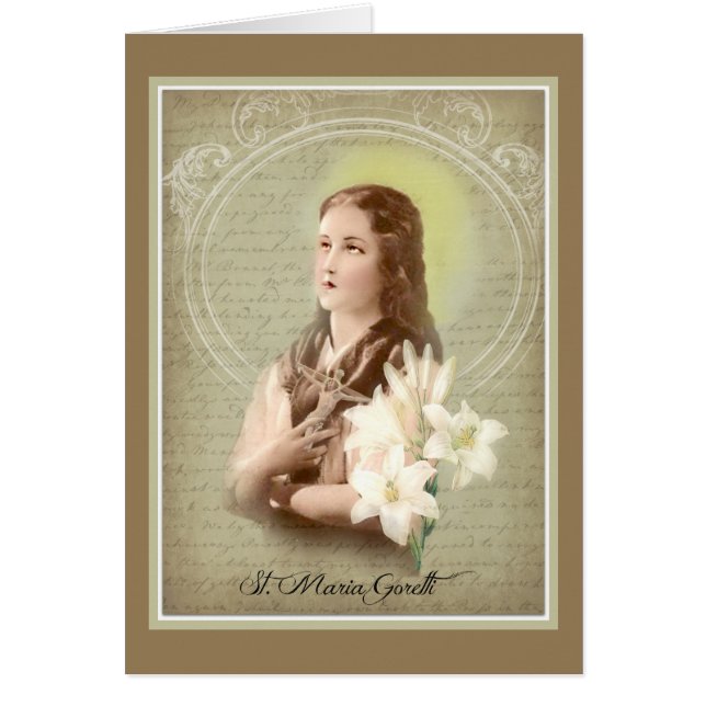 Religieux Sainte-Marie Goretti Pureté catholique (Devant)