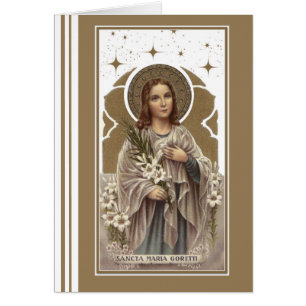 Religieux St. Maria Goretti Vintage catholique