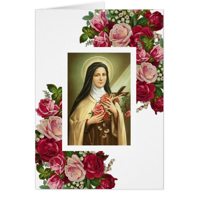 Religieux St. Therese Carmelite Nun Roses (Devant)