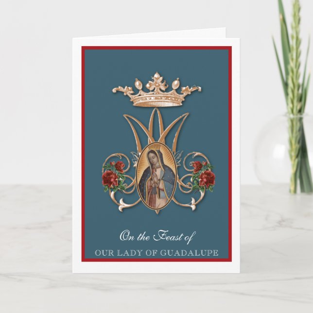 Religieux Vierge Marie Guadalupe Carte de fête esp (Devant)