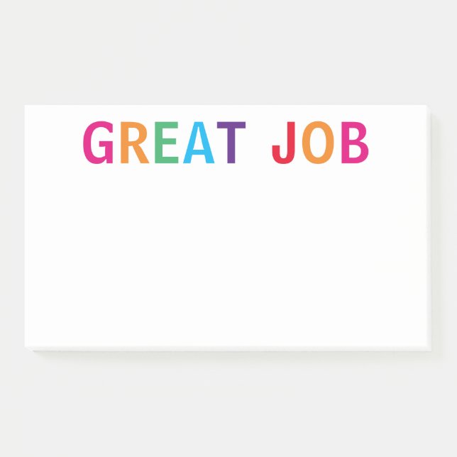 Remarques post-it brillantes sur le bon travail (Devant)