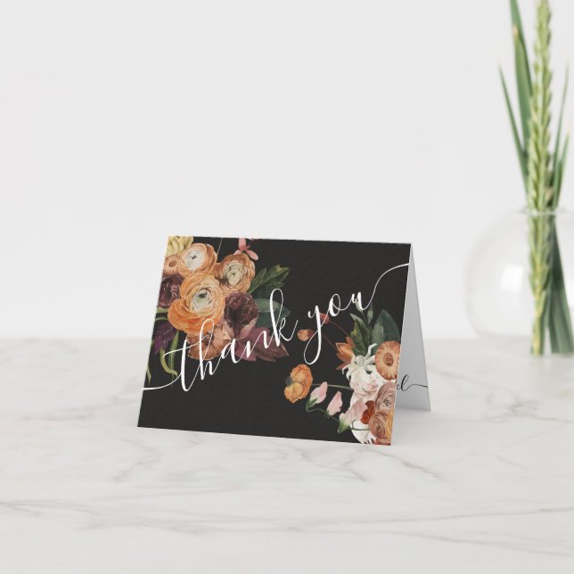 Rembrandt Floral Dark and Moody merci note (Devant)