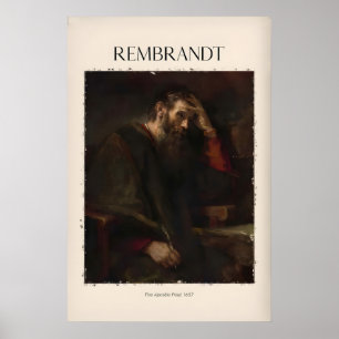 Rembrandt L'apôtre Paul657 Impression d'art religi