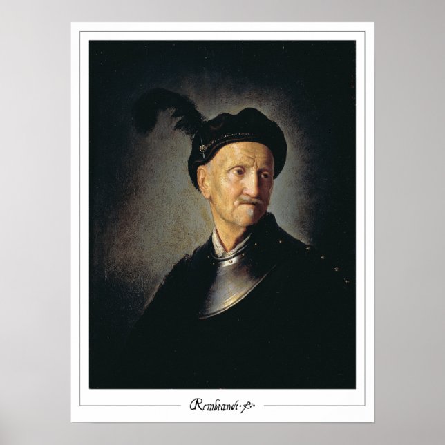 Rembrandt van Rijn Zedign Art Poster #284 (Devant)