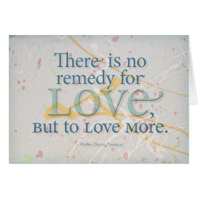 Remède pour l'amour - Thoreau (Devant horizontal)
