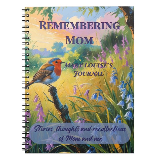 Remembering Mom – Personalized Mom Journal (Devant)