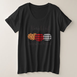 Remercié Grateful Bénie Plaid Léopard Citrouille T