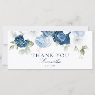 Remerciement élégant de douche de mariée florale b