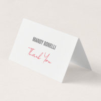 Remerciement minimaliste élégant professionnel mod