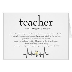 Remerciement personnalisé pour l'enseignant