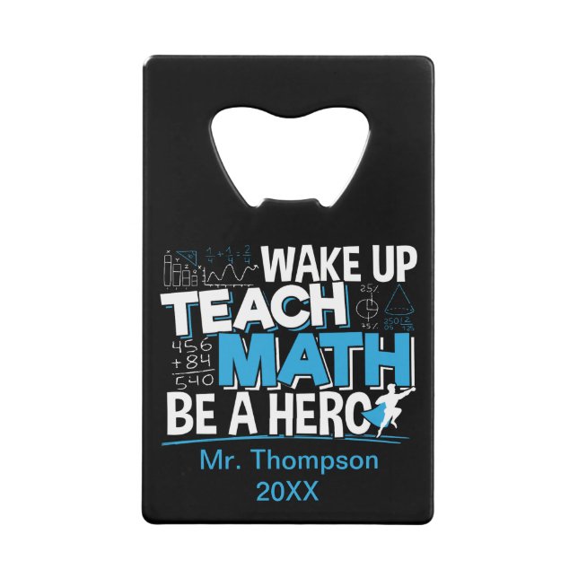 Remerciement pour un professeur de mathématiques - (Devant)