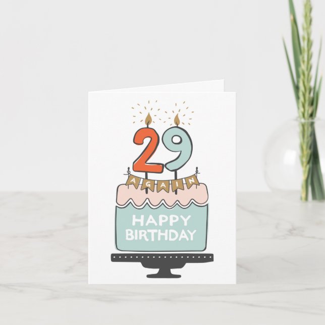 Remerciements 29 Carte d'anniversaire de nouveau (Devant)