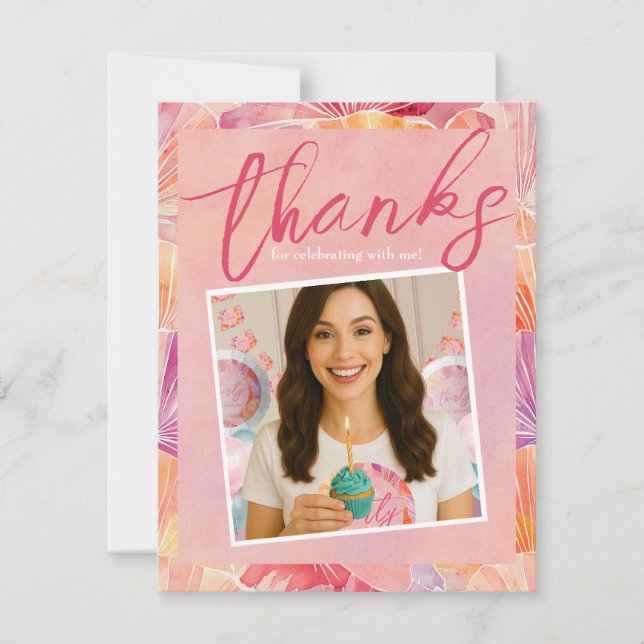 Remerciements 30e anniversaire Parlez trente à moi Carte de reme (Devant)