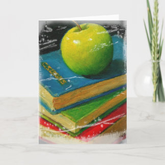 REMERCIEMENTS À L'ENSEIGNANT AVEC CARTE DE REMERCIEMENT