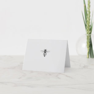 Remerciements Abeille de miel simple, carte vierge naturelle