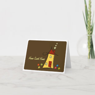 Remerciements Accueil Sweet Home Carte de voeux