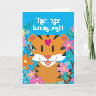 REMERCIEMENTS AIMER CARTE DE JOUR TIGER VALENTINES