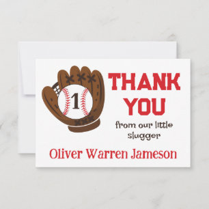 Remerciements All-Star Baby Boy's 1st Birthday Carte de remercie