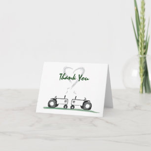 Remerciements Amour de tracteur Remercier-Votre carte de note