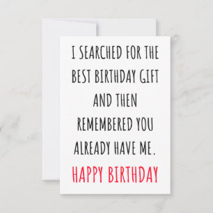 Remerciements Amusant Bonne Idées de carte d'anniversaire pour l