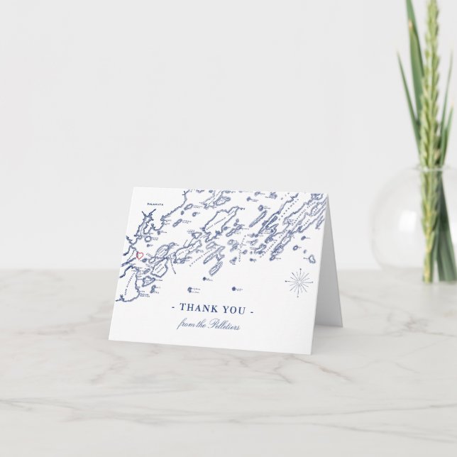 Remerciements ANCIENNE VERSION Portland Maine Carte de remerciem (Devant)