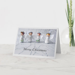 Remerciements Angles pour une joyeuse carte de voeux de Noël